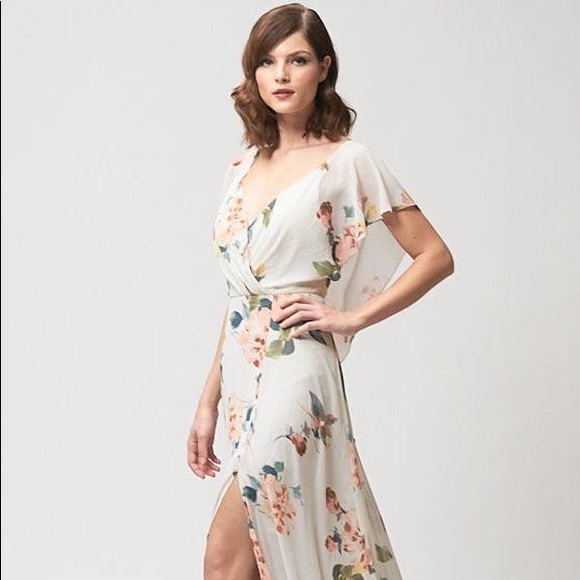 Jenny Yoo - Alanna - Obama Soft Sage Floral Print - Picture 2 of 5